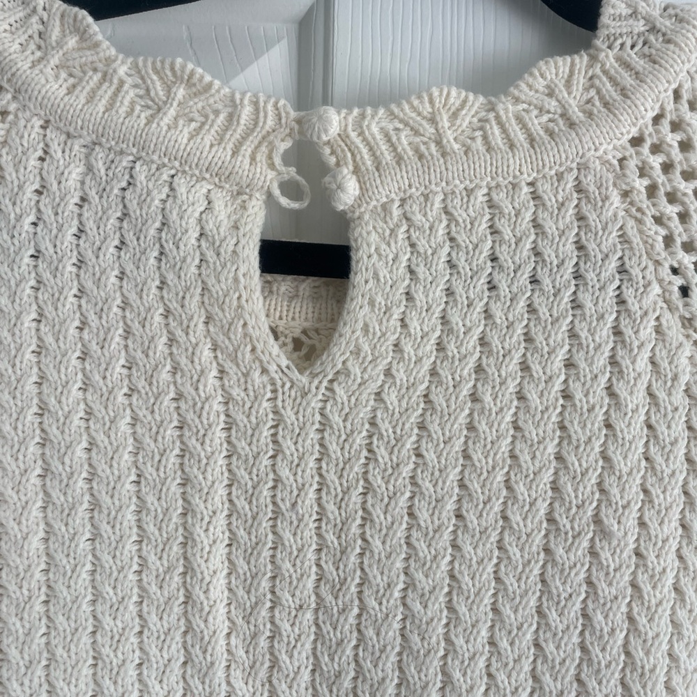 Sam Edelman cream sweater, XL - Picture 4 of 4